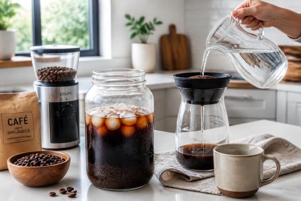 Cold brew maison : la méthode pour un café infusé à froid réussi
