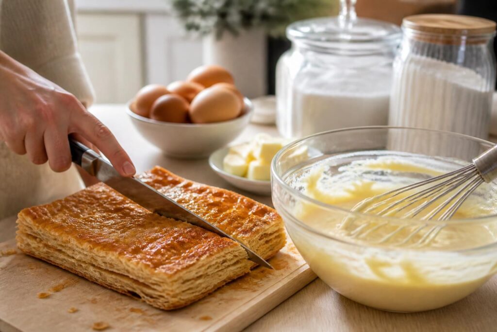 Millefeuille maison : réussir la pâte feuilletée et la crème
