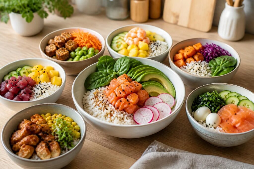 Poké bowl maison : la base et 6 variantes faciles