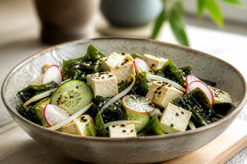 Salade japonaise au tofu : la recette légère et savoureuse