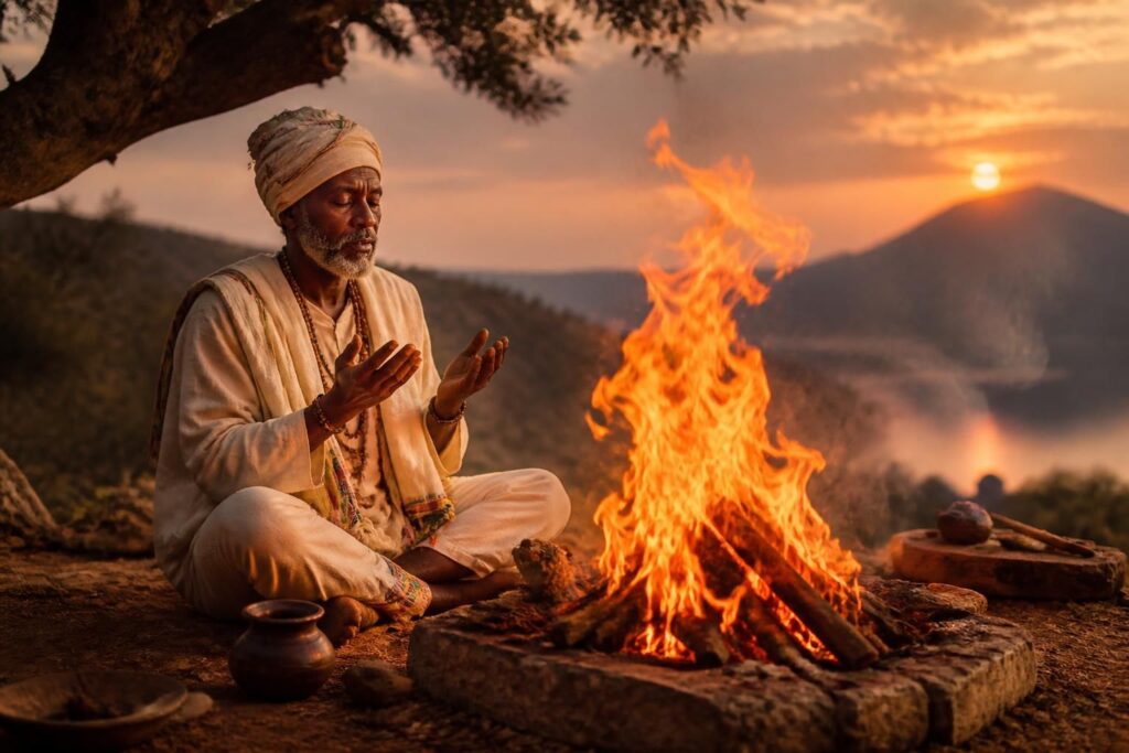 découvrez la tradition spirituelle du barreur de feu à travers cette prière puissante, et comprenez son importance et ses bienfaits dans la culture ancestrale.