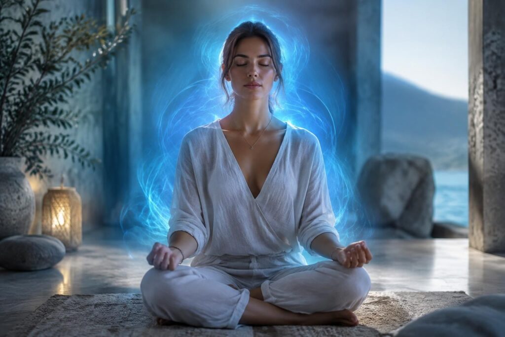 découvrez la signification spirituelle de l’aura bleue, ses liens avec la sérénité, la communication et l’intuition, ainsi que les traits qu’elle révèle.
