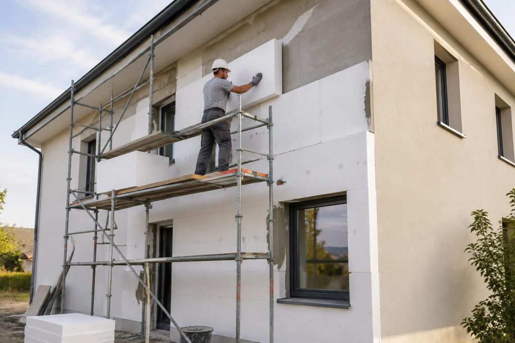 Polystyrène façade : isoler sa maison efficacement