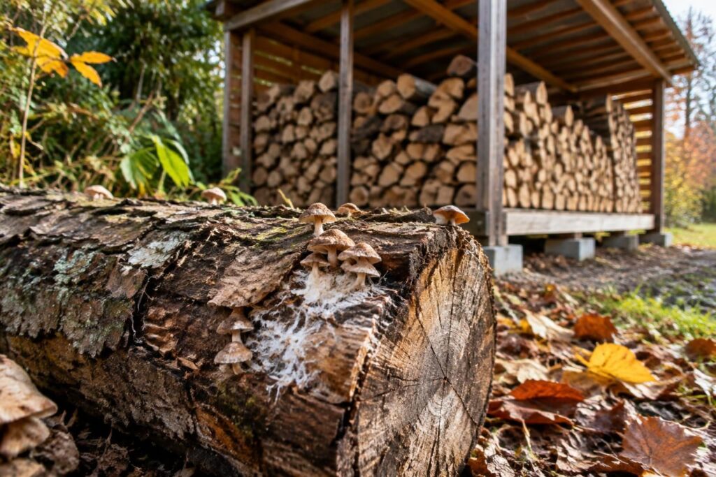 découvrez comment identifier les champignons sur votre bois de chauffage, limiter leur propagation et préserver votre stock grâce aux bons gestes de séchage et de stockage.