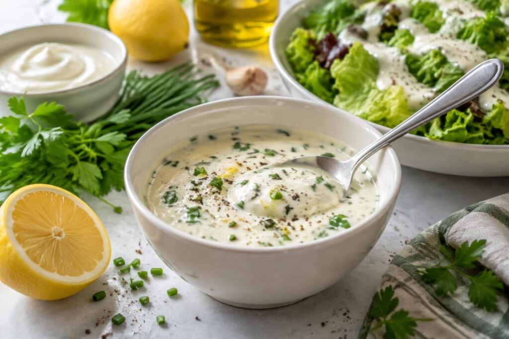 découvrez comment préparer une vinaigrette au fromage blanc légère et savoureuse, avec des ingrédients simples et des astuces pour l’assaisonner à votre goût.